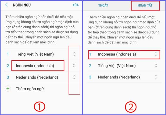 Instructions on how to add, delete and change languages ​​on Samsung phones
