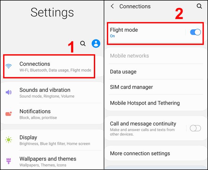 Instructions on how to quickly turn off SIM on iPhone and Android phone