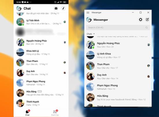 Facebook Messenger Beta untuk Windows 10