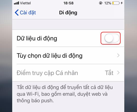 5 steps to turn on Personal Hotspot on iPhone, iPad is hidden