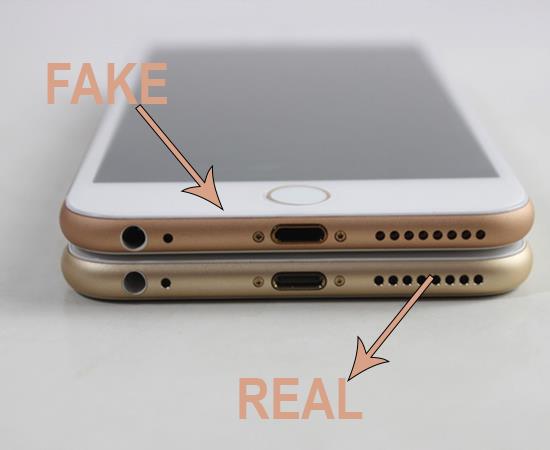 Identify fake iPhone 6s with the naked eye