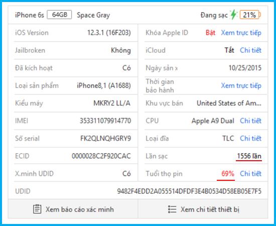 Detalle de 4 pasos para comprobar el estado de la batería del iPhone con 3uTools