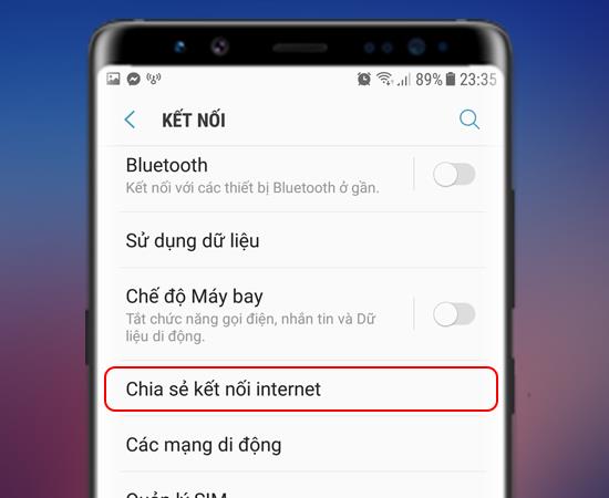6 passaggi per il WiFi su Samsung Galaxy Note 8