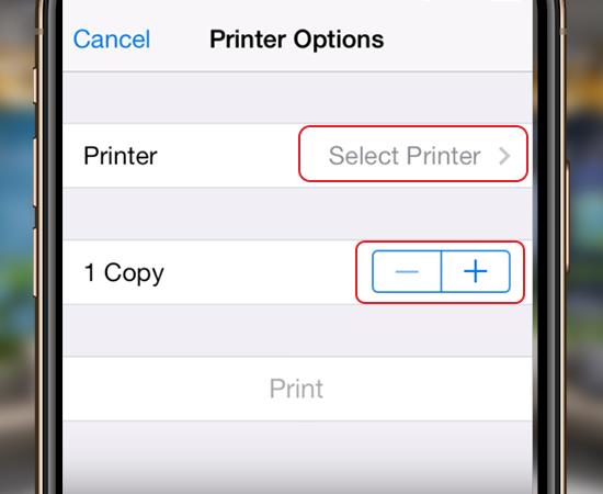 プリンターを接続してiPhone、iPadから印刷する方法の説明