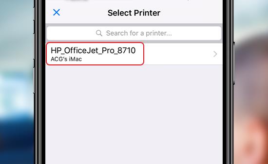 إرشادات حول كيفية توصيل الطابعة والطباعة من iPhone و iPad