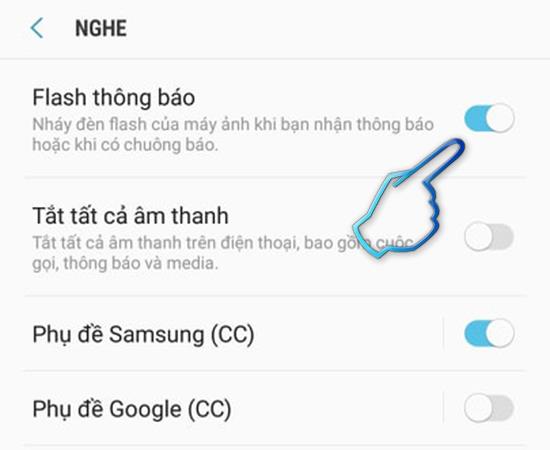 Włącz flashowanie połączeń w telefonie Samsung Galaxy J7 Plus
