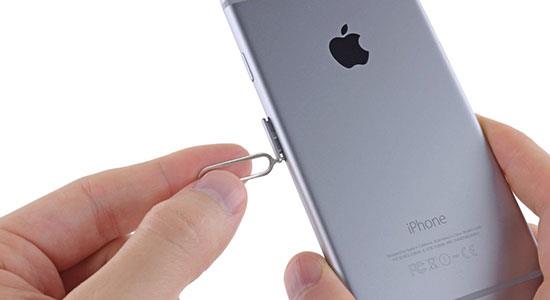 Instruções sobre como remover sim no iPhone