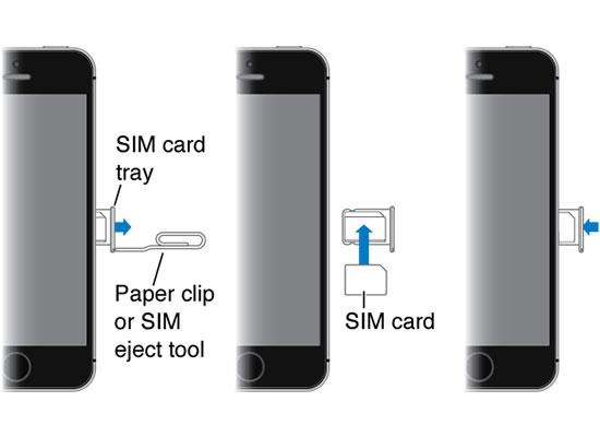 Instructions on how to remove sim on iPhone