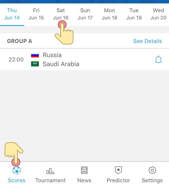 So können Sie den Spielplan und die WM-Tabelle direkt auf Ihrem Telefon anzeigen