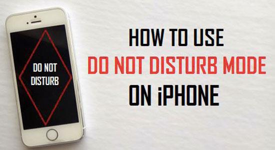 कैसे उपयोग करें iPhone पर डिस्टर्ब मोड न करें