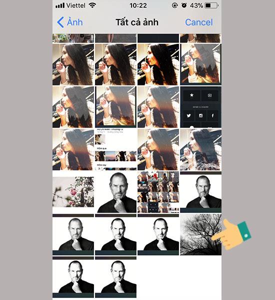 Instructions for creating beautiful photo stacks on iPhone