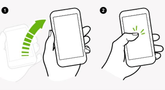 Was bedeutet Doppeltippen auf den Bildschirm eines Smartphones?