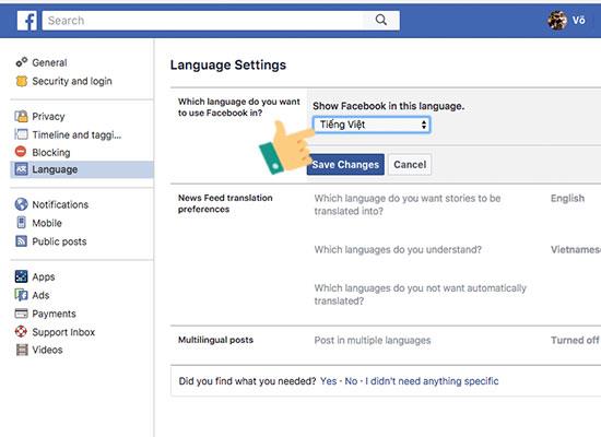 Telefonlarda ve bilgisayarlarda Facebook dilini değiştirme talimatları