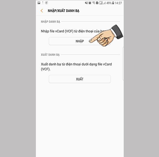 How to copy contacts from Sim to Samsung Galaxy Note FE