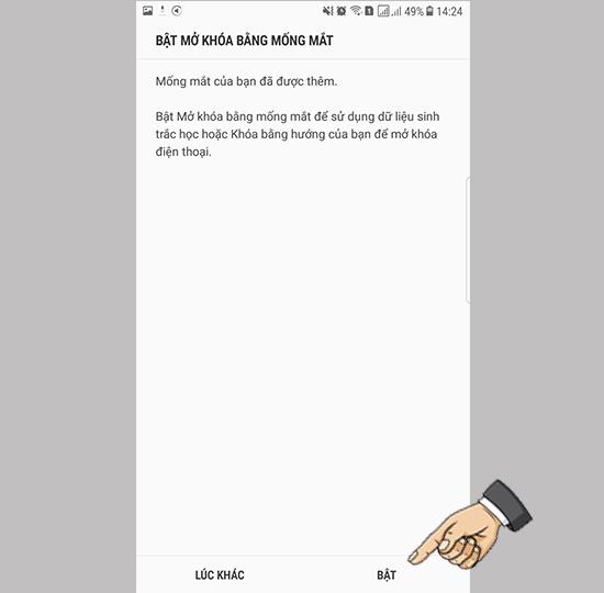 Cara menambahkan iris pada Samsung Galaxy Note FE