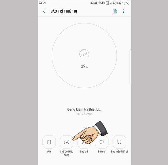 Opzione modalità prestazioni su Samsung Galaxy Note FE