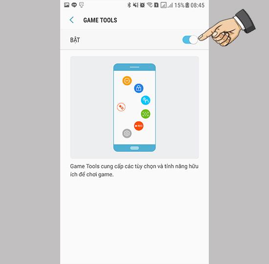 قم بتنشيط أداة اللعبة على Samsung Galaxy Note FE