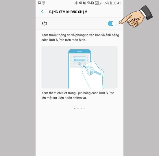 Aktivieren Sie die Luftansicht mit SPen auf dem Samsung Galaxy Note FE