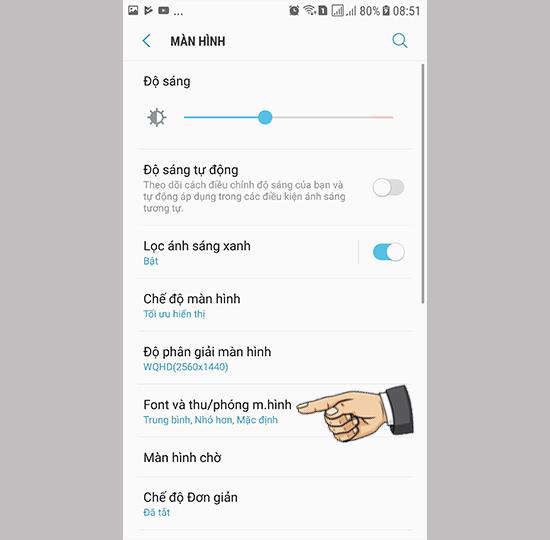 Alterar o zoom da tela no Samsung Galaxy Note FE