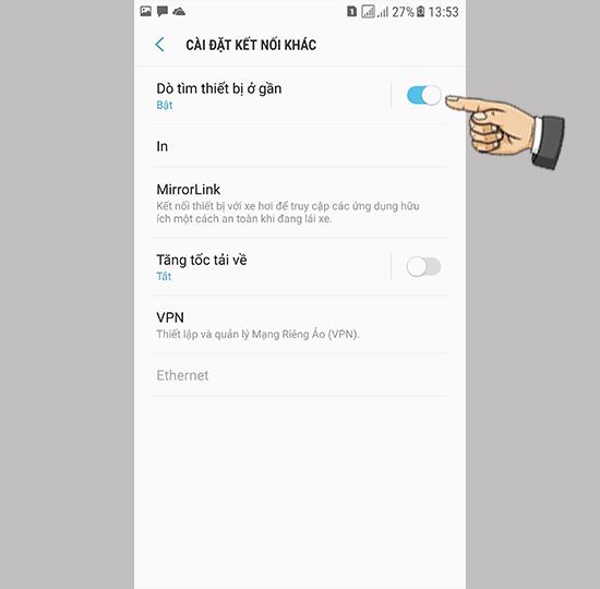 Attiva il rilevamento vicino al dispositivo su Samsung Galaxy Note FE