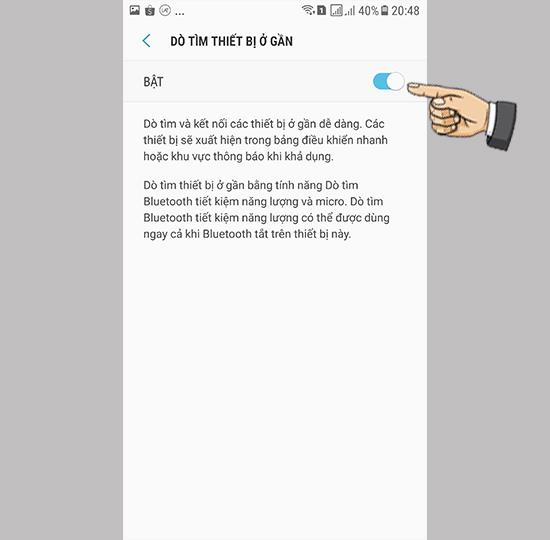 Attiva il rilevamento vicino al dispositivo su Samsung Galaxy Note FE