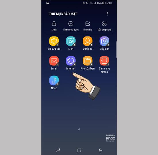 Bezpieczny folder w telefonie Samsung Galaxy Note 8