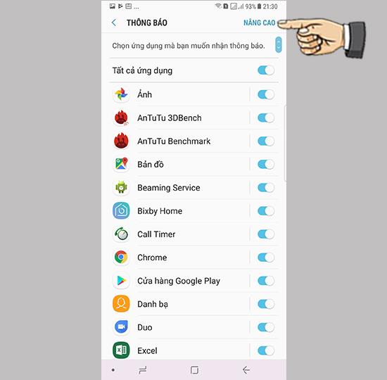 Instale aplicativos de notificação no Samsung Galaxy Note 8