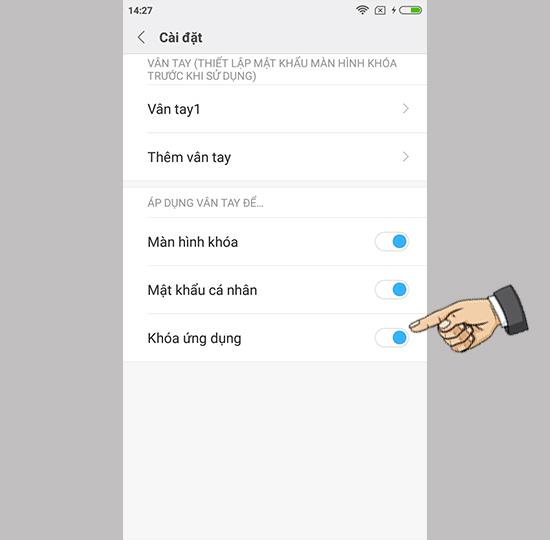 Cara menggunakan cap jari untuk membuka kunci aplikasi di Xiaomi Redmi Note 5A Prime