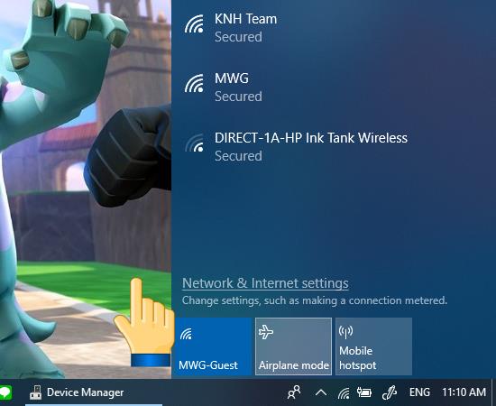 Windows 10'da Wifi şifresi değiştiğinde Wifi'yi yeniden bağlama talimatları
