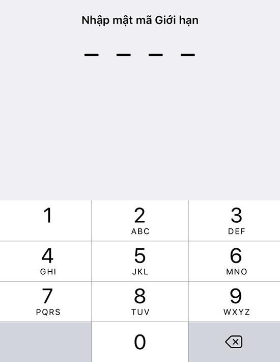 Qual è la password del limite di iPhone e come installarla