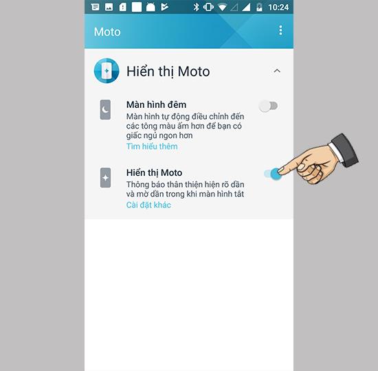 Activați afișajul Moto pe Motorola Moto G5S Plus