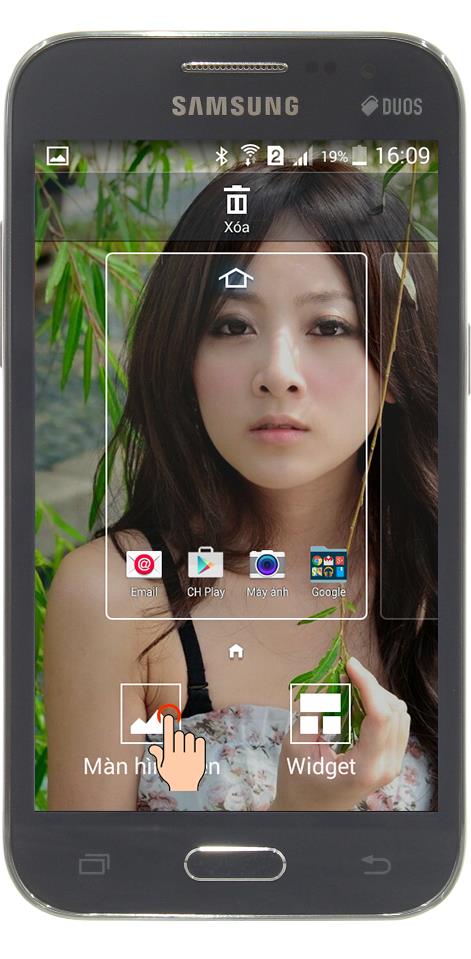 Change wallpaper of Samsung Galaxy Core Prime lock screen