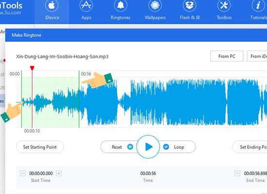 3uTools kullanarak iPhone için zil sesleri ayarlama