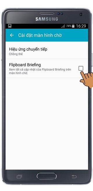 Turn off Flipboard feature on Samsung Galaxy Note 4