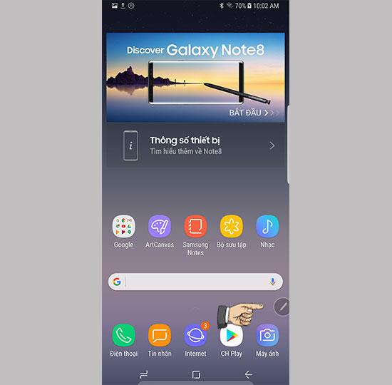 Cómo tomar capturas de pantalla en Samsung Galaxy Note 8