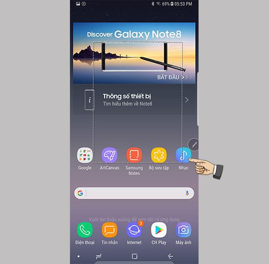 Come acquisire schermate su Samsung Galaxy Note 8