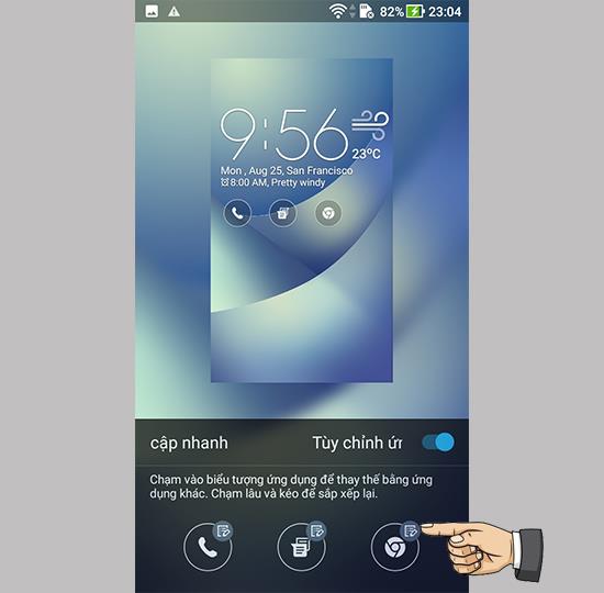 Tukar utiliti akses cepat skrin kunci pada Asus Zenfone 4 Max Pro