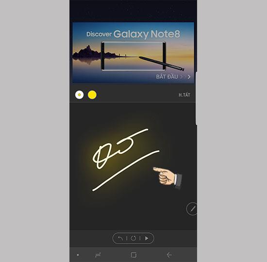 Zeichnen Sie Animationen mit dem S Pen auf dem Galaxy Note 8