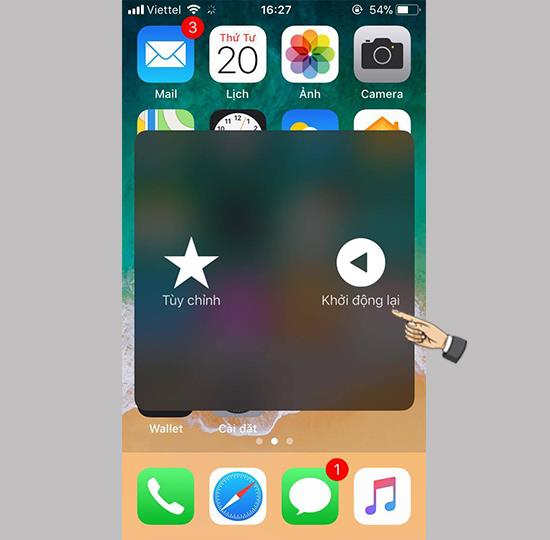 Restart iPhone without power button on iOS 11