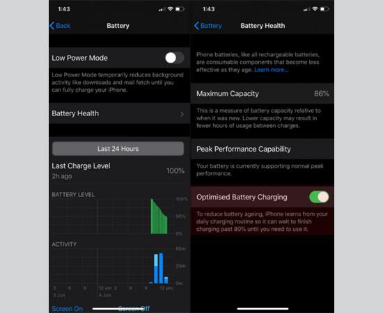 بهینه سازی شارژ باتری در iOS 13