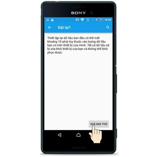 Fabrika Ayarlarına Sıfırlama Sony Xperia M4 Aqua Dual