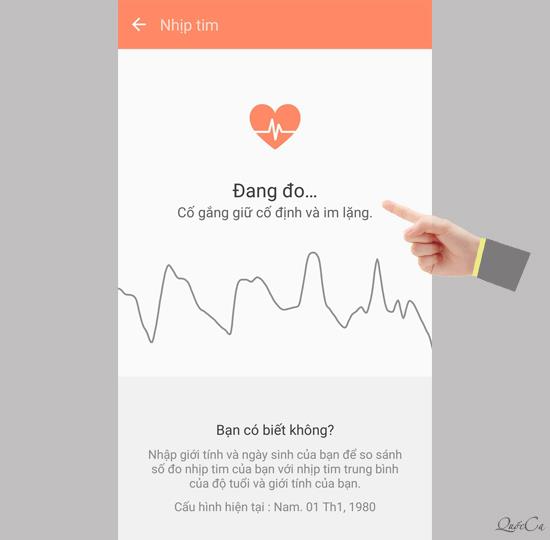 Measure heart rate on Samsung Galaxy S7