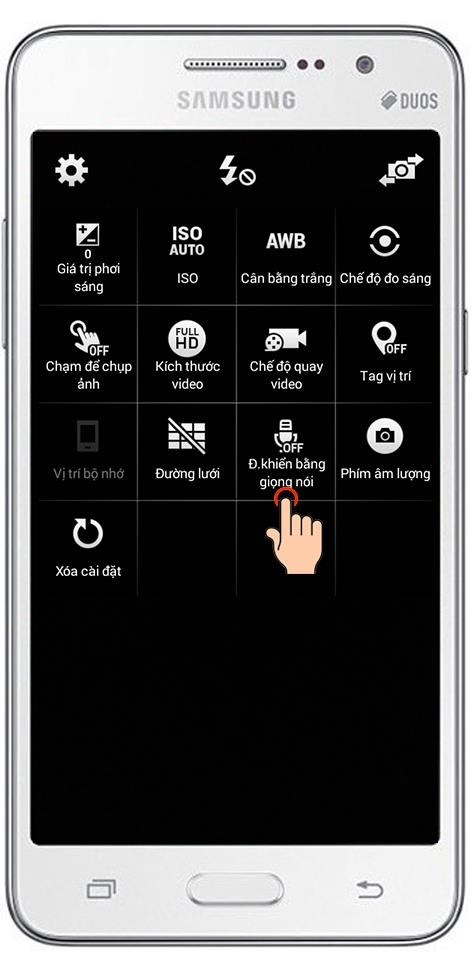 How to take photos by voice on Samsung Galaxy Grand Prime