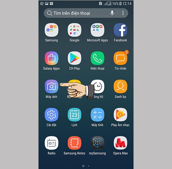 Activați cheia camerei mobile pe Samsung Galaxy J3 Pro