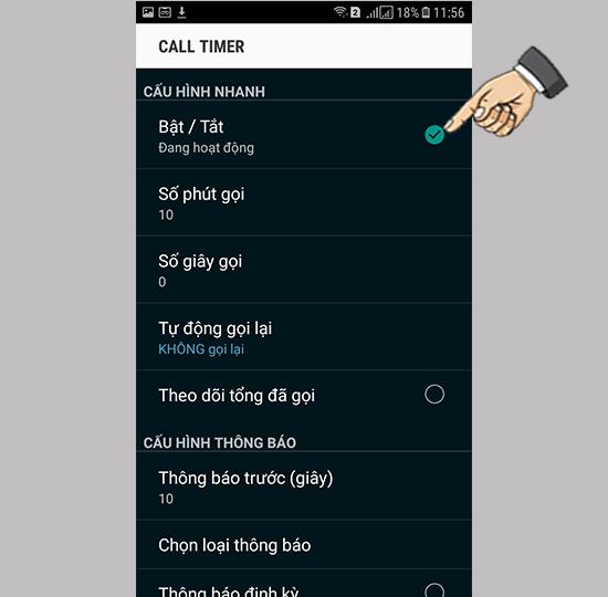 Set call time limit on Samsung Galaxy J3 Pro