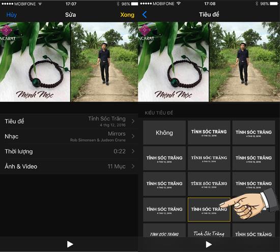 ميزة إنشاء مقاطع فيديو بالصور على iOS 10