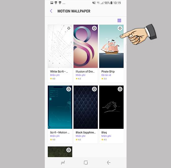 Change Motion Wallpaper on Samsung Galaxy S8