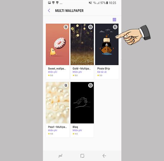 قم بتمكين Multi Wallpaper على Samsung Galaxy S8