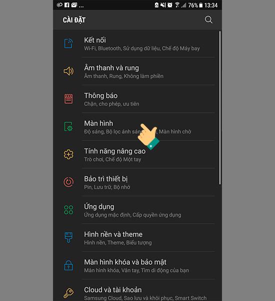 Alternar tecla de menu de aplicativo no Samsung
