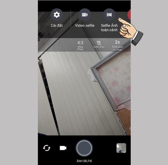 HTC U Ultra'da Panorama Selfie modu